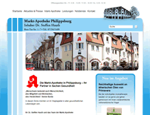 Tablet Screenshot of apo-philippsburg.de